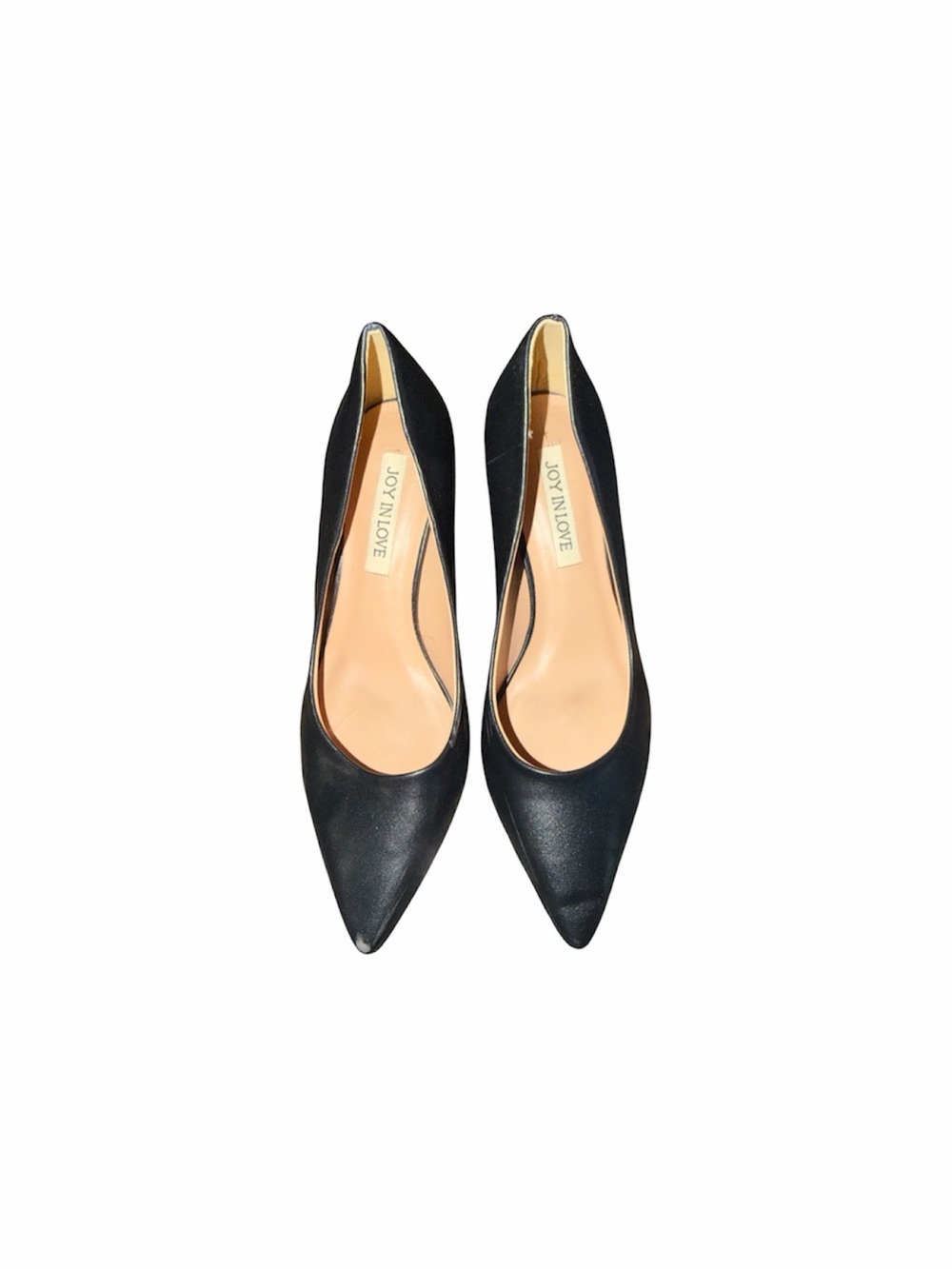 Joy In Love Black Pointed Toe Block Heel Pumps Sz 7   gently used.